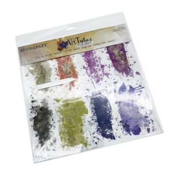 49 and Market ARToptions Plum Grove Rub-Ons 12"X12" 1/Sheet-Color Wash