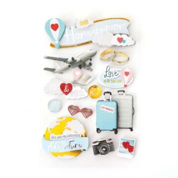 Paper House Our Honeymoon 3D Stickers