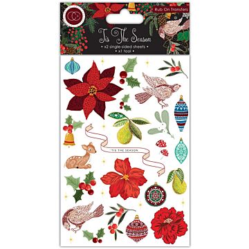 Craft Consortium Rub-On Transfers 2/Pkg-Tis The Season