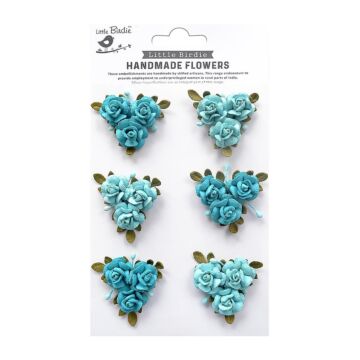 Little Birdie Francisca Paper Flowers 6/Pkg-Song Of The Sea
