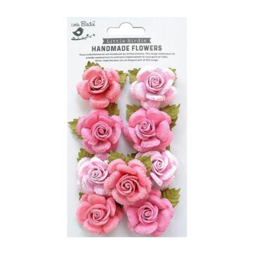 Little Birdie Karin Paper Flowers 8/Pkg-Celebrate Life