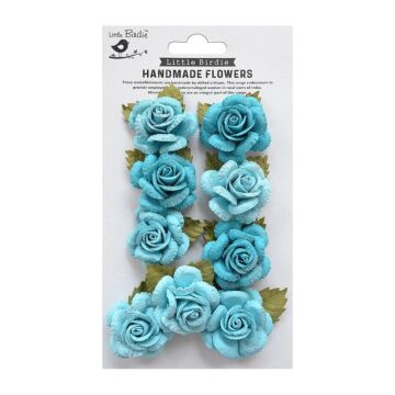 Little Birdie Karin Paper Flowers 8/Pkg-Song Of The Sea