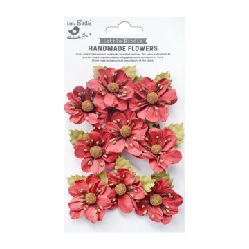 Little Birdie Wendy Paper Flowers 9/Pkg-Love and Roses