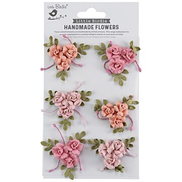 Little Birdie Francisca Paper Flowers 6/Pkg-Celebrate Life