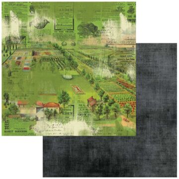 49 and Market Vintage Artistry Countryside Double-Sided Cardstock 12"X12"-Grange