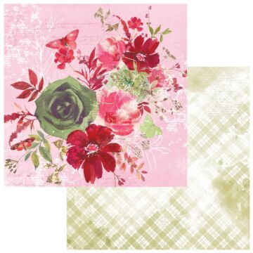 49 and Market ARToptions Rouge Double-Sided Cardstock 12"X12"-Devoted