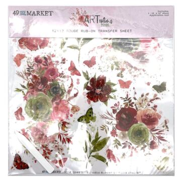 49 and Market ARToptions Rouge Rub-Ons 12"X12"-1 Sheet