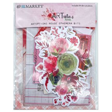 49 and Market ARToptions Rouge Ephemera Bits-94/Pkg