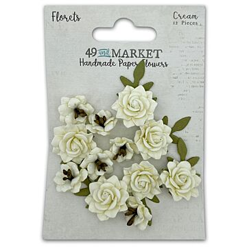 49 and Market 49 And Market Florets Paper Flowers-Cream