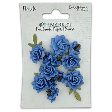 49 and Market 49 And Market Florets Paper Flowers-Cornflower
