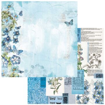 49 and Market Spectrum Gardenia Double-Sided Cardstock 12"X12"-Classics- Blue Persuasion