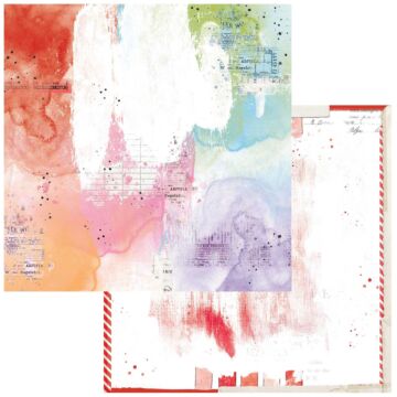 49 and Market Spectrum Gardenia Double-Sided Cardstock 12"X12"-Painted Foundations- Backdrop