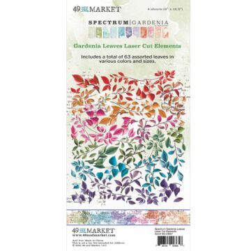49 And Market Spectrum Gardenia Laser Cut Outs-Leaves