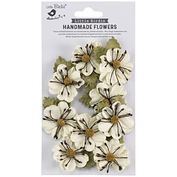Little Birdie Wendy Paper Flowers 9/Pkg-Amor Mio