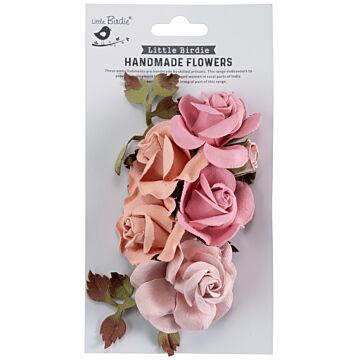 Little Birdie Marva Paper Flowers 4/Pkg-Celebrate Life