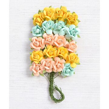Little Birdie Catalina Paper Bouquet 20/Pkg-Pastel Palette