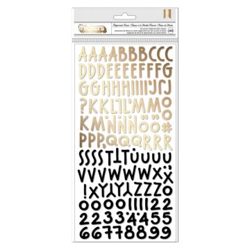Vicki Boutin Peppermint Kisses Thickers Stickers 268/Pkg-Alpha W/Gold Foil
