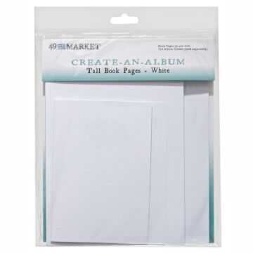 49 and Market 49 And Market Create-An-Album Tall Book Pages-White