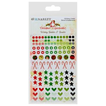 49 And Market Christmas Spectacular 2023 Stickers-Wishing Bubbles & Baubles
