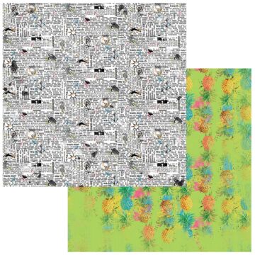 49 and Market Vintage Artistry Sunburst Double-Sided Cardstock 12"X12"-Defining Summer