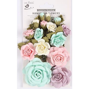 Little Birdie Annis Paper Flowers 21/Pkg-Fairy Garden