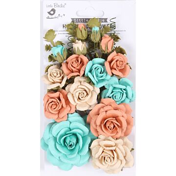 Little Birdie Annis Paper Flowers 21/Pkg-Sun & Rain