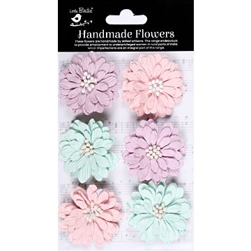 Little Birdie Astra Paper Flowers 6/Pkg-Fairy Garden