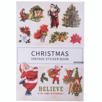 Little Birdie Christmas Vintage Sticker Book 1/Pkg-Magic Of Christmas