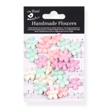 Little Birdie Janice Paper Flowers 25/Pkg-Fairy Garden