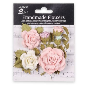 Little Birdie Vida Paper Flowers 8/Pkg-Fairy Garden