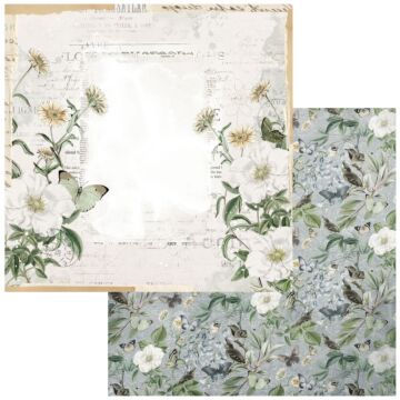 49 and Market Vintage Artistry Moonlit Garden Double-Sided Cardstock 12X12-Calming