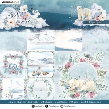 Studio Light Artic Winter Paper Pad 6"X6"-Nr. 124
