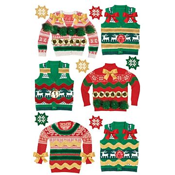 Paper House Ugly Sweaters 3D Stickers