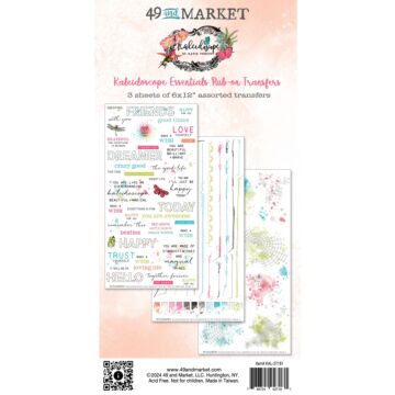 49 And Market Rub-On Transfer Set-Essentials, Kaleidoscope
