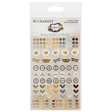 49 And Market Epoxy Stickers-Wishing Bubble, Krafty Garden