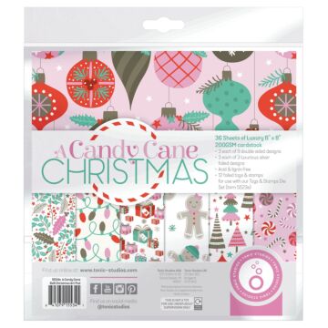 Tonic Studios Art Pad 8"X8"-A Candy Cane Christmas
