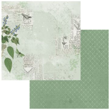49 and Market Color Swatch: Willow Double-Sided Cardstock 12"X12"-#1