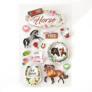 Paper House I Love My Horse Dimensional Sticker