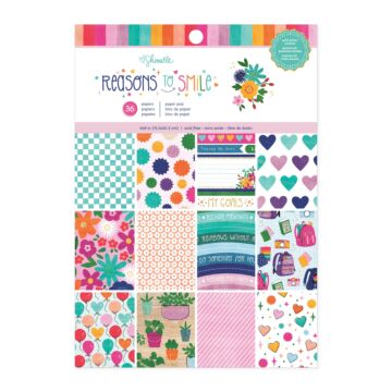 American Crafts Shimelle Reasons To Smile Paper Pad 6"X8"-36 Sheets