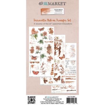 49 And Market Rub-On Transfer Set-Color Swatch: Terracotta