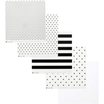 Teresa Collins Paper Collection 12"X12" Clear With Black