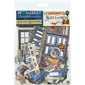 49 and Market Die-Cut Elements-Rust & Revs 2.0