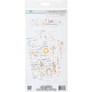 49 And Market Rub-On Transfer Set 6"X12"-Little Dreamer
