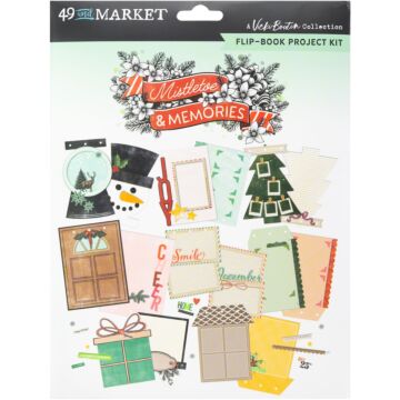 49 And Market Flip Book Kit-Mistletoe And Memories