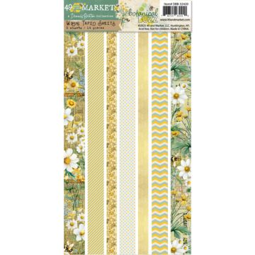49 And Market Washi Tape Sheets-Botanical Buzz