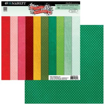 49 And Market Staples Pack 12"X12" - Mistletoe And Memories by 49 and Market