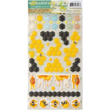 49 And Market Puffy Stickers-Botanical Buzz