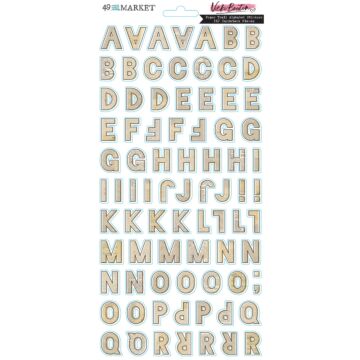 49 And Market Cardstock Stickers-Paper Trail Alphabet