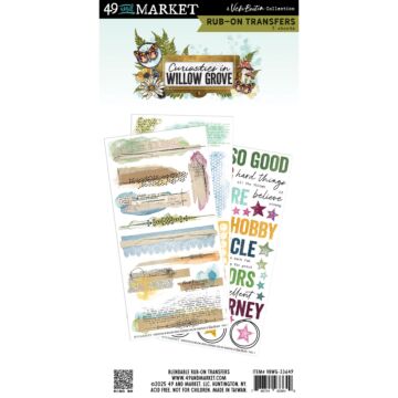 49 And Market Rub-On Transfer Set-Blendable, Curiosities In Willow Grove