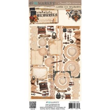 49 And Market Nostalgic Memories Ephemera Laser Cut Outs - Set 1 by 49 and Market